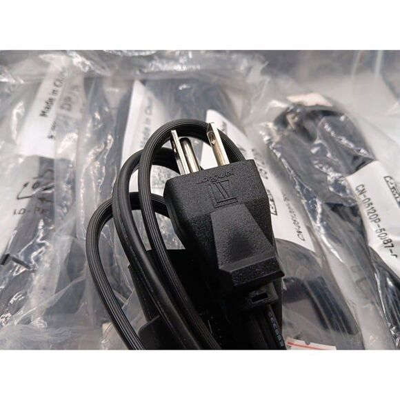 Lot of 10  Power Supply Cord Cables 3 Prong  3-Pin Plug Dell DP/N 05120P - Picture 5 of 9